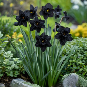 Нарцисс Тень Королевы купить по цене от 500р. в интернет-магазине «Посадика» с доставкой почтой в в Прохладныйе и по всей России – [изображение №1].